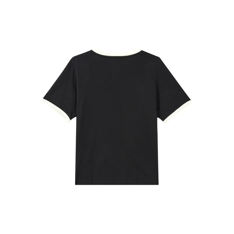 Adidas Neo x SANYANZAI Set in Sleeve T Shirt Women's Black-1