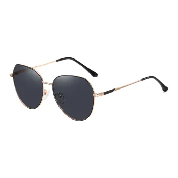 Thunder Pailong Round Sunglasses Women's