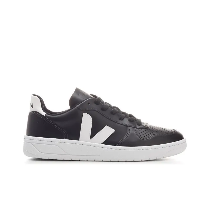 VEJA V 10 Stylish Skateboarding Shoes Unisex Black-1
