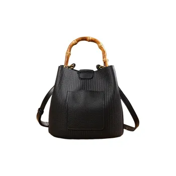 H YXIANG Cow Leather Shoulder Bag Regular Women's Brown/Gray/Black