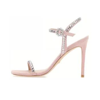stuart weitzman 105mm Crystal-embellished Sandals