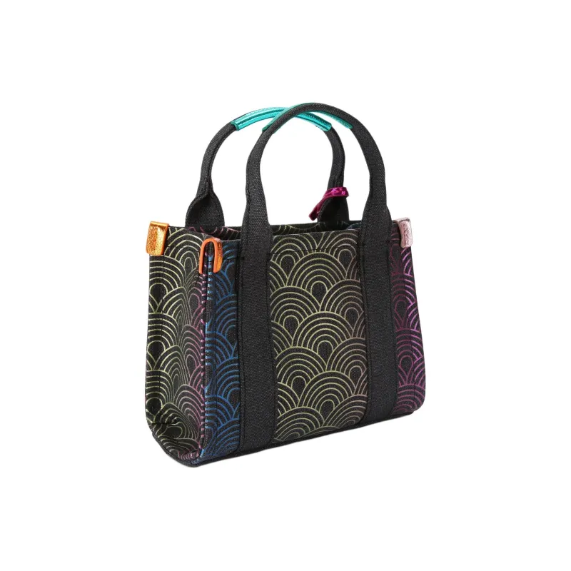Kurt Geiger London Canvas Bag, Tote Bag, Shopping Bag, Shoulder Bag, Crossbody Bag, Handbag Extra Small Women's Black-2
