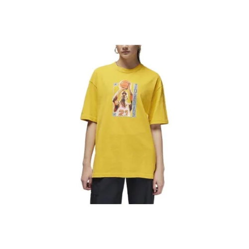 Jordan T-Shirts Women's Yellow Ochre