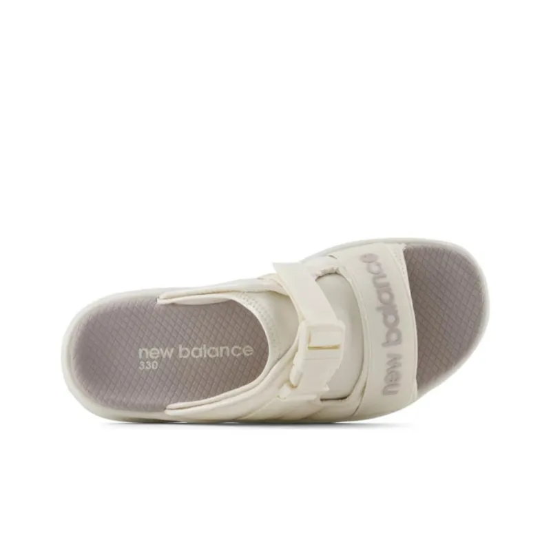 New Balance NB 330 Slip Resistant Abrasion Resistant Slide Slippers Women's White-4