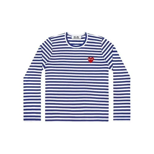 CDG Play T-Shirts Unisex Marine Blue