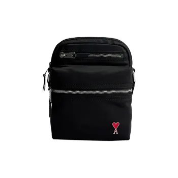 AMIPARIS Nylon Shoulder Bag, Crossbody Bag Regular Men's Black