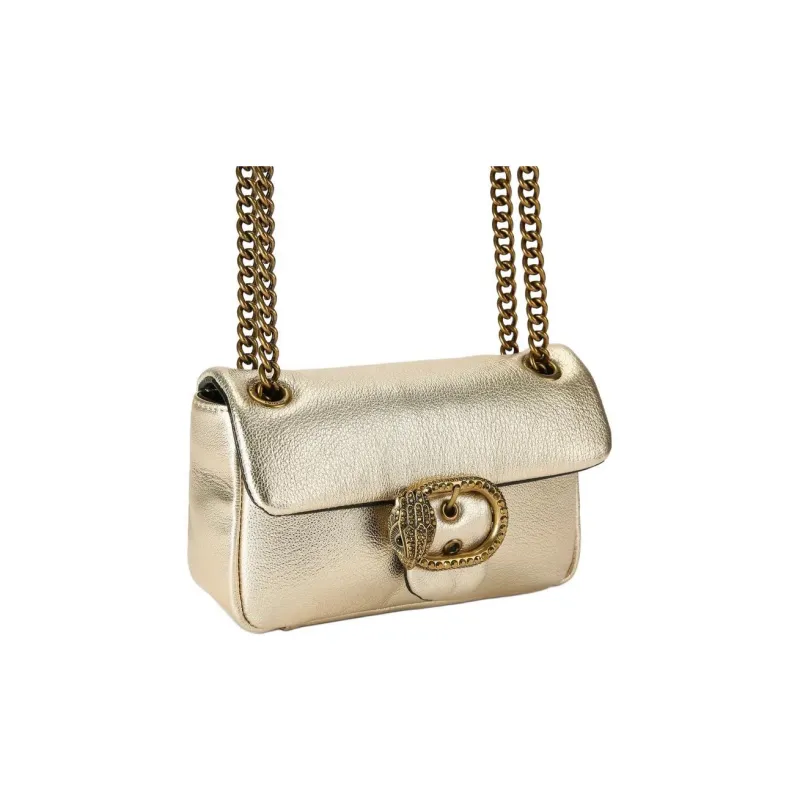 Kurt Geiger London Leather Crossbody Bag Shoulder Bag Small Size Women's Champagne-1