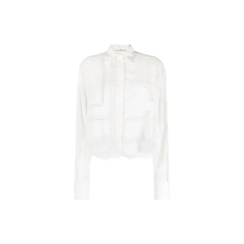 ERMANNO SCERVINO Lace-trim Silk Shirt