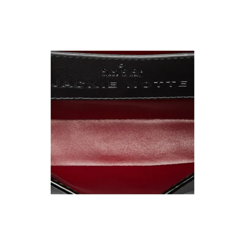 GUCCI Patent Leather Crossbody Bag Shoulder Bag Women's Black-7