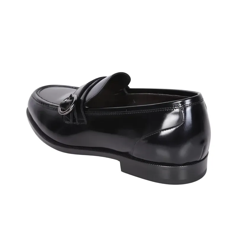 Tagliatore Buckled Leather Loafers-4