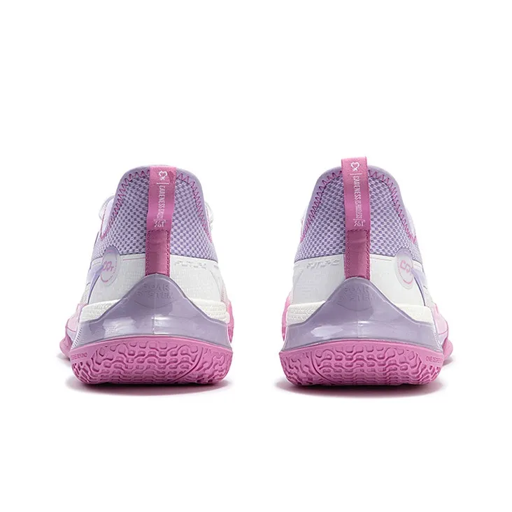 361° BIG3 Future Basketball Shoes Men Low Top 361 Degrees White/Digital Lavender-3