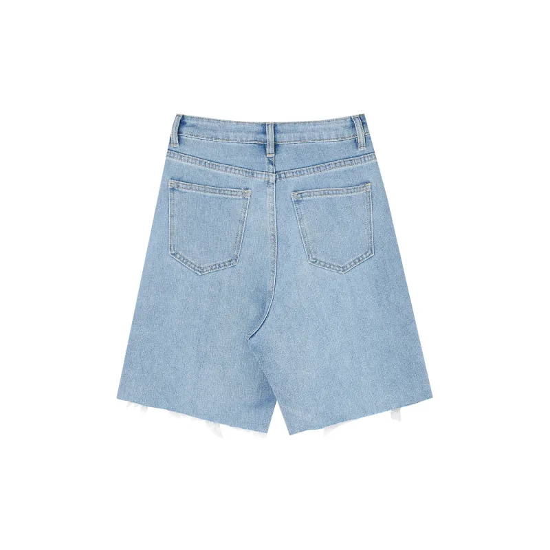 QYPRF Denim Shorts Women's-1