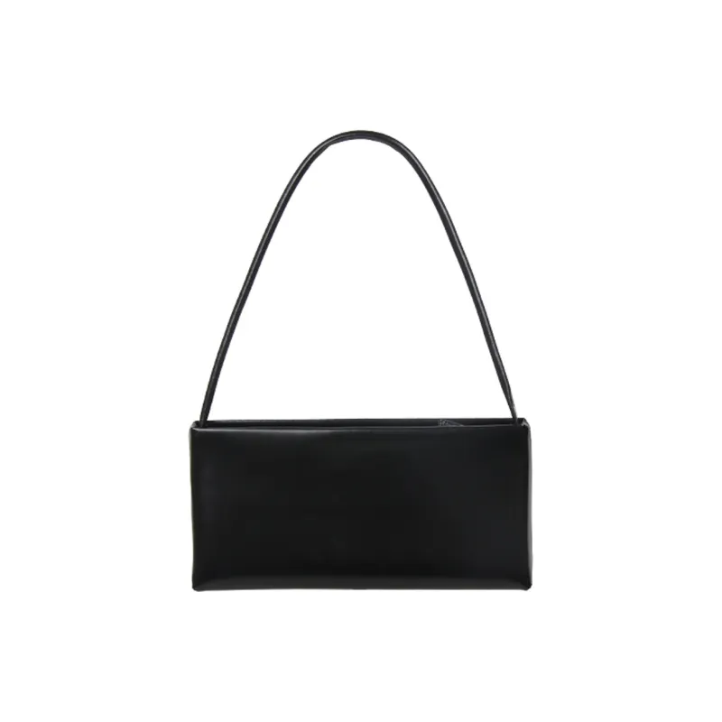 YOCAMU Cow Leather Shoulder Bag, Baguette Bag, Crossbody Bag, Handbag Women's Red/Black/Brown-7