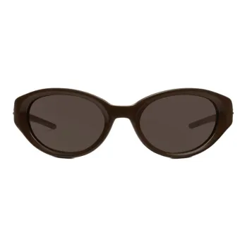 GENTLE MONSTER Plate Frame Irregular Shape Sunglasses Unisex Umber