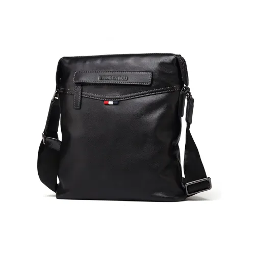 Old man's head Shoulder Bags Black