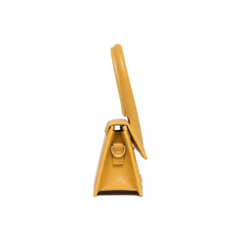 Jacquemus Le Chiquito Cow Leather Shoulder Bag, Crossbody Bag, Handbag Mini Women's Dark Yellow-3