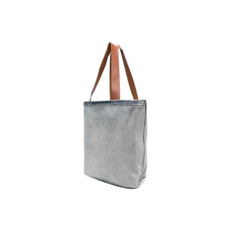 YProject Denim Tote Bag Shopping Bag Shoulder Bag Handbag Women's Blue-1