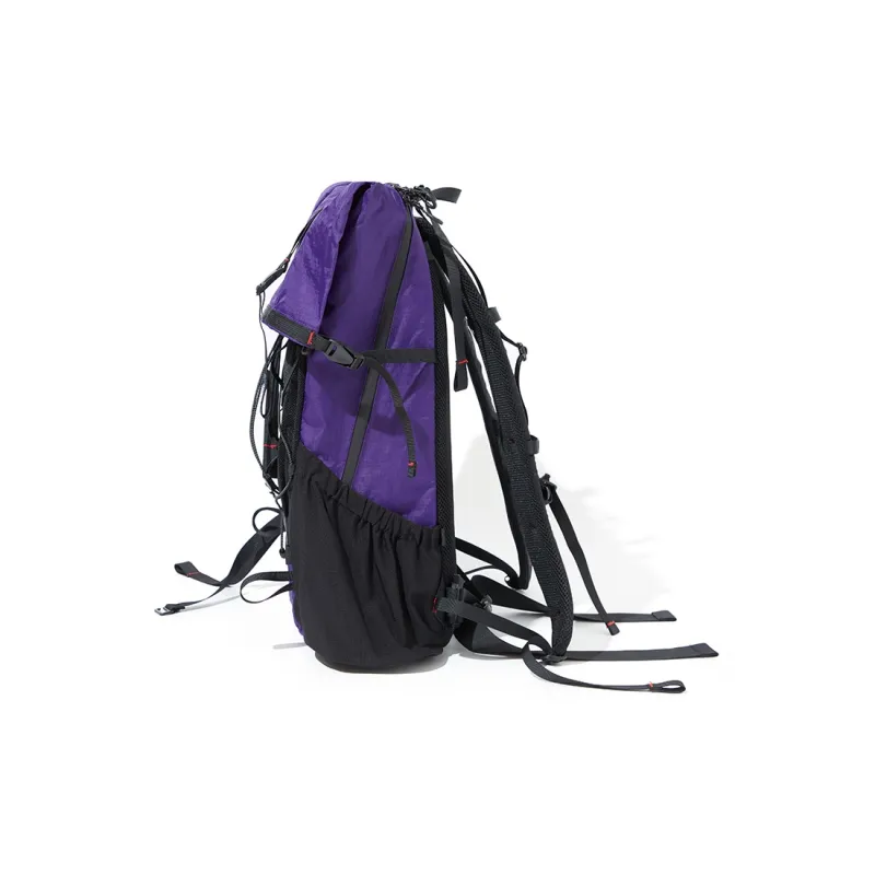 LANQI Polyamide Mountaineering Bag Backpack Regular Unisex Dark Purple & Black/Brown Yellow & Black-1