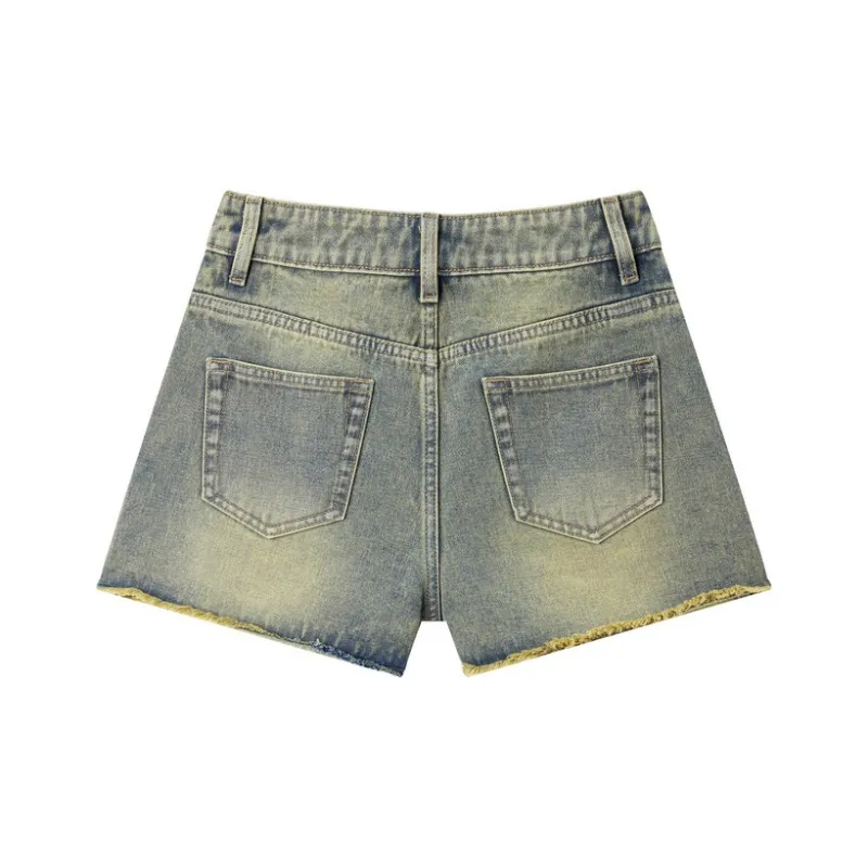 LEDIN Denim Shorts Women's Denim Blue-1