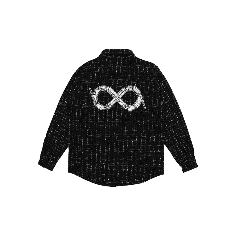 BIPOLAR Shirt Jackets & Coats Men's Black White-6