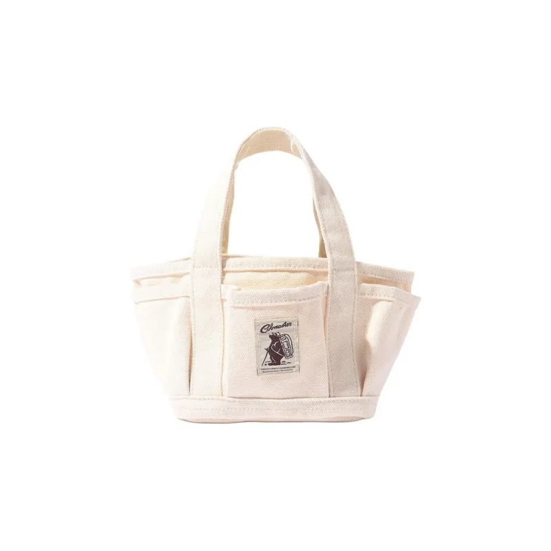 COBMASTER Polyester Handbag Small Size Women's Ecru/Charcoal-0