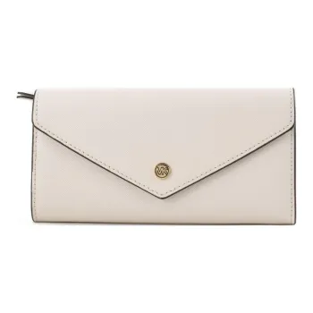 MICHAEL KORS Leather Wallet Women's Milk White