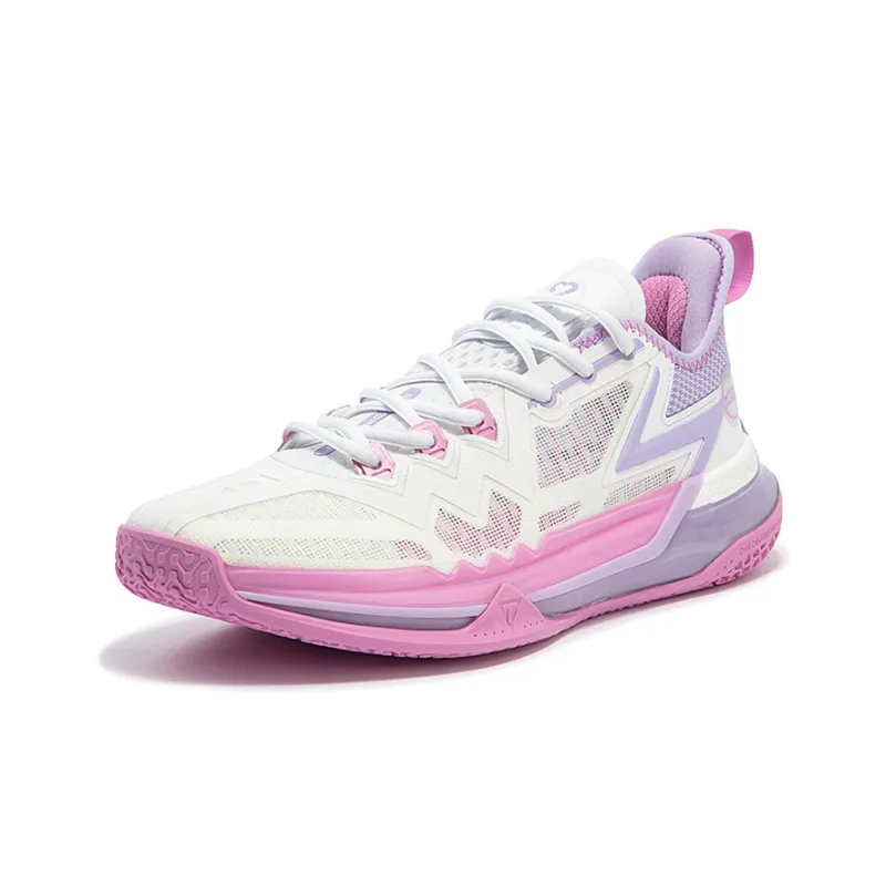 361° BIG3 Future Basketball Shoes Men Low Top 361 Degrees White/Digital Lavender-1