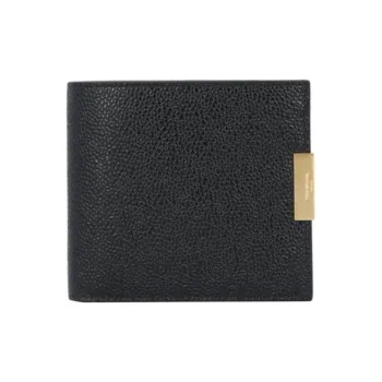 THOM BROWNE· Genuine Leather Coin Purse Men's Black