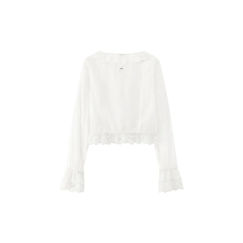 CHUU Chiffon Shirts Women's Ecru-1