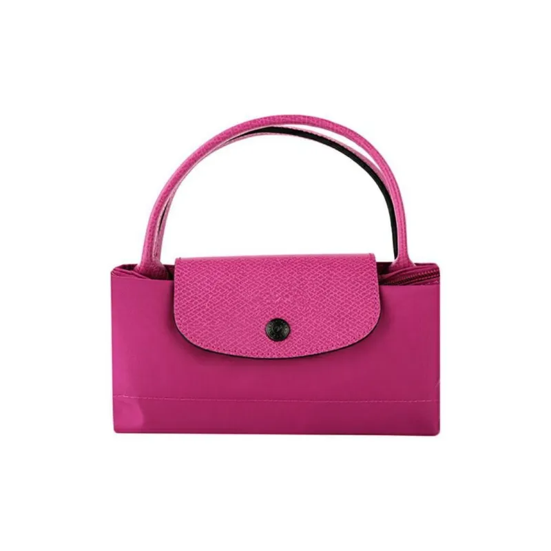 LONGCHAMP Le Pliage Fabric Shoulder Bag Women's Fuchsia-5