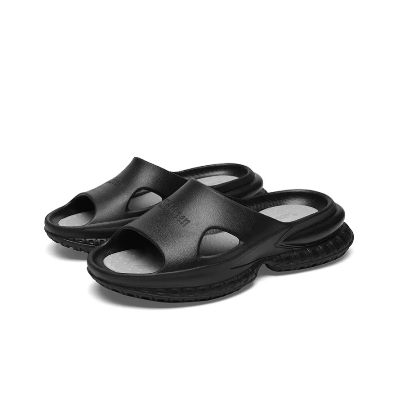 Cabbeen EVA Cut-Out Quick Dry Slide Slippers Men's Black-2