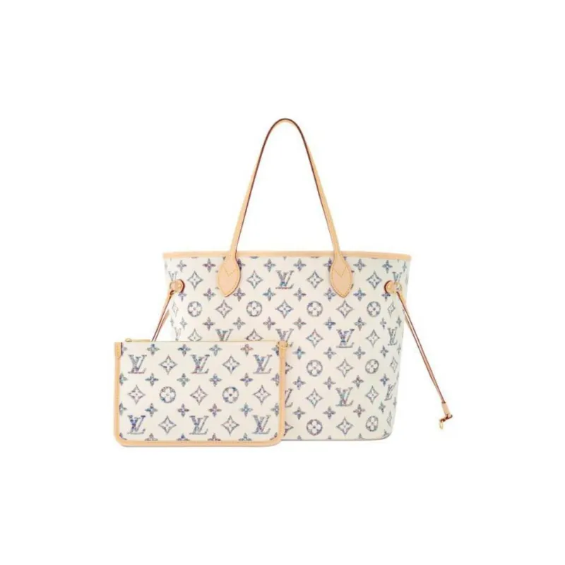 LOUIS VUITTON Neverfull Mm Multicolor Beige-2