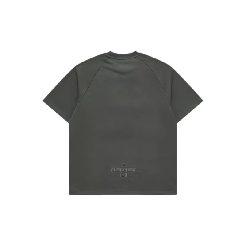 FILA FUSION T Shirt Unisex Honey Phantom Gray-1