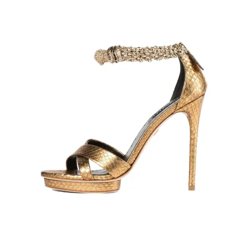 Roberto Cavalli Panther-head High-heel Sandals