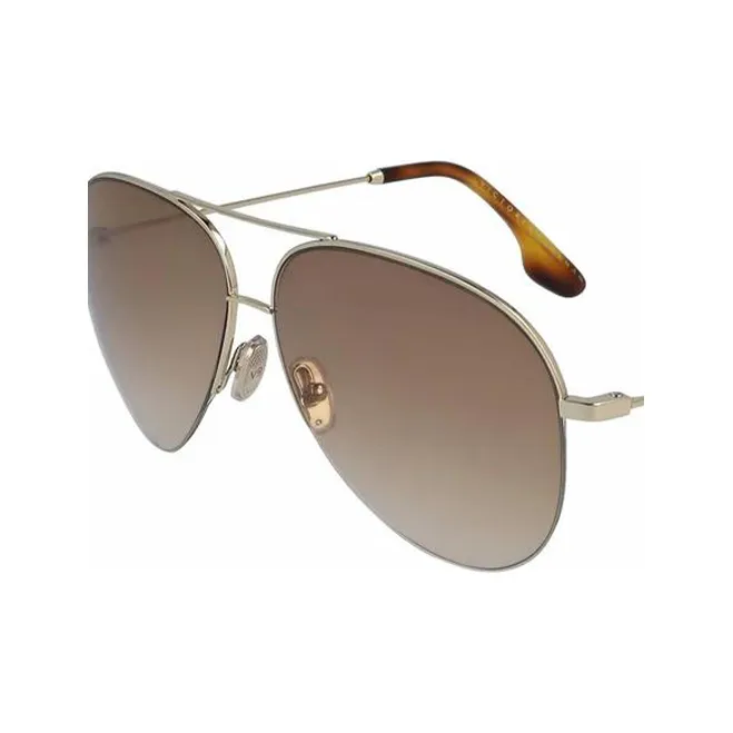 Victoria Beckham Aviator Sunglasses Women's Gold-2