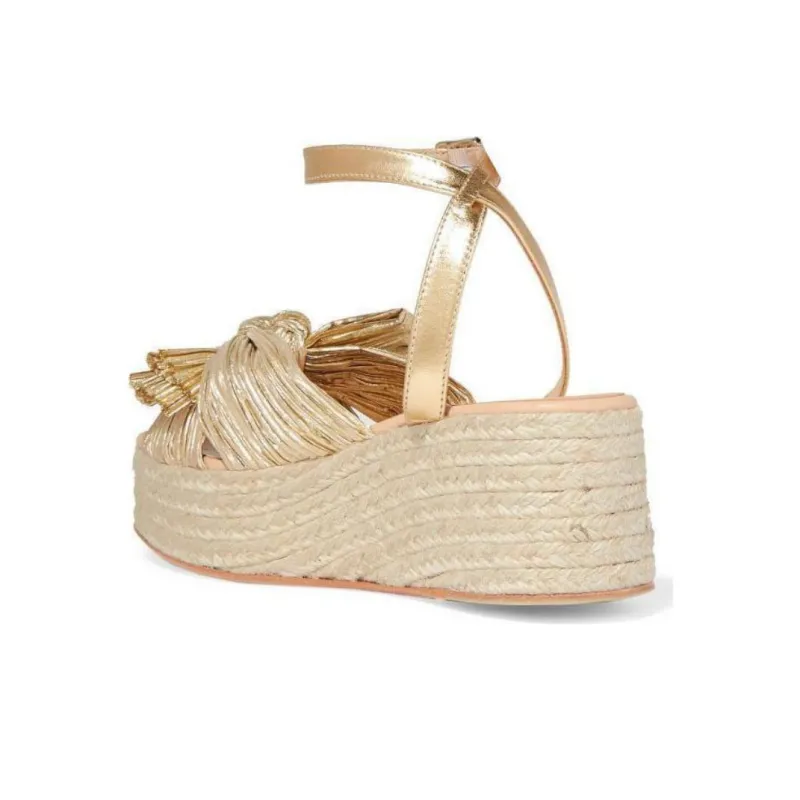 Loeffler Randall Strap Sandals Women's Gold-2