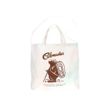 COBMASTER Cotton Tote Bag, Shopping Bag, Crossbody Bag Unisex Ecru