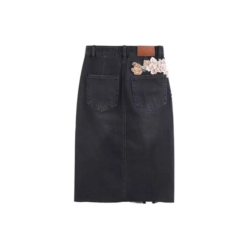 ONIARAI Denim Long Skirts Women's-8