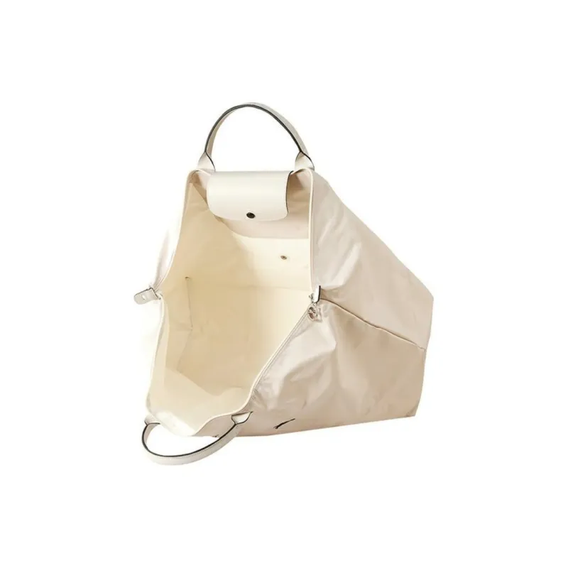 LONGCHAMP Le Pliage Club Canvas Travel Canvas Bag Dumpling Bag Handbag Shoulder Bag Extra Large Women's Pink White-4