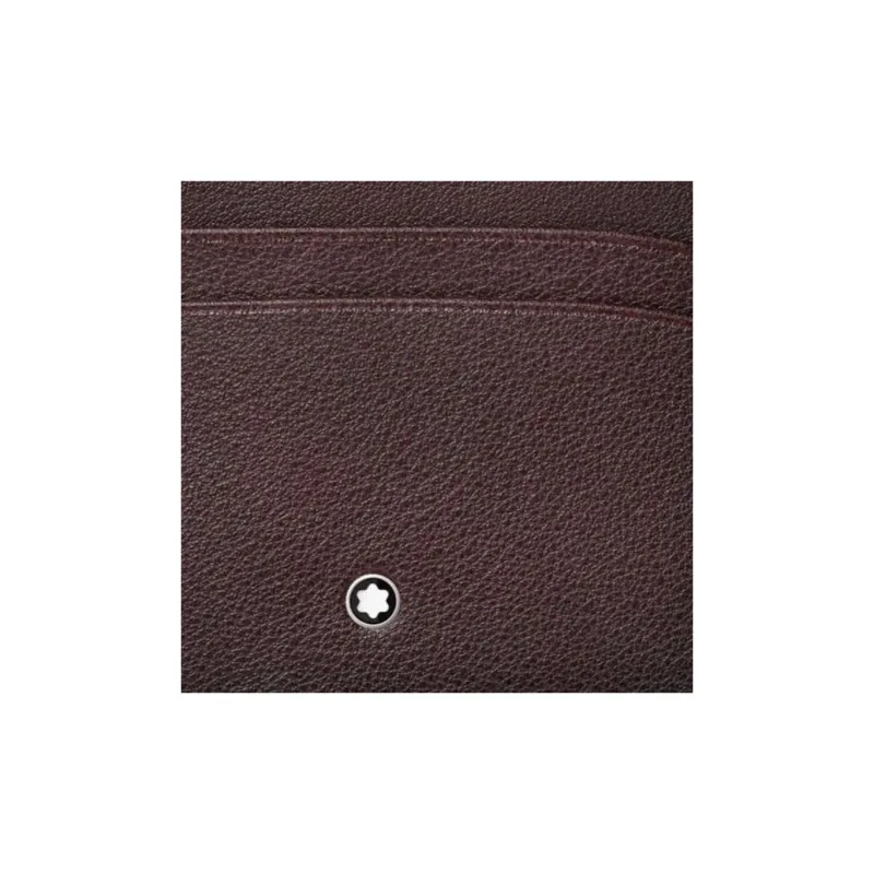 MONTBLANC Leather Card Holder Wallet Men's Brown-2