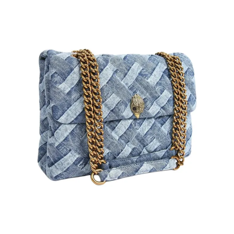 Kurt Geiger London Large Kensington Soft Denim Shoulder Bag-1