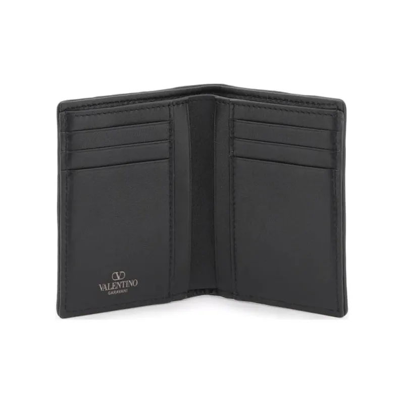 Valentino Cotton Wallet Men's Black & Brown-1
