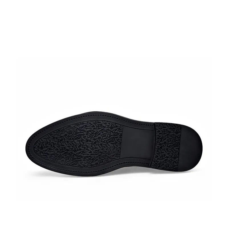 LUOMAIKE Dress Shoes Men Low Top Black, White-4