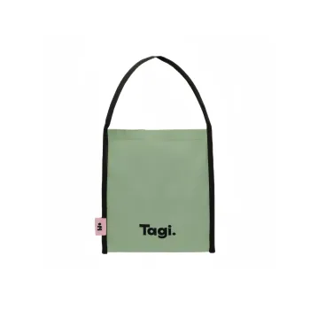 Tagi. Canvas Handbag, Shoulder Bag Unisex Forest Sesame