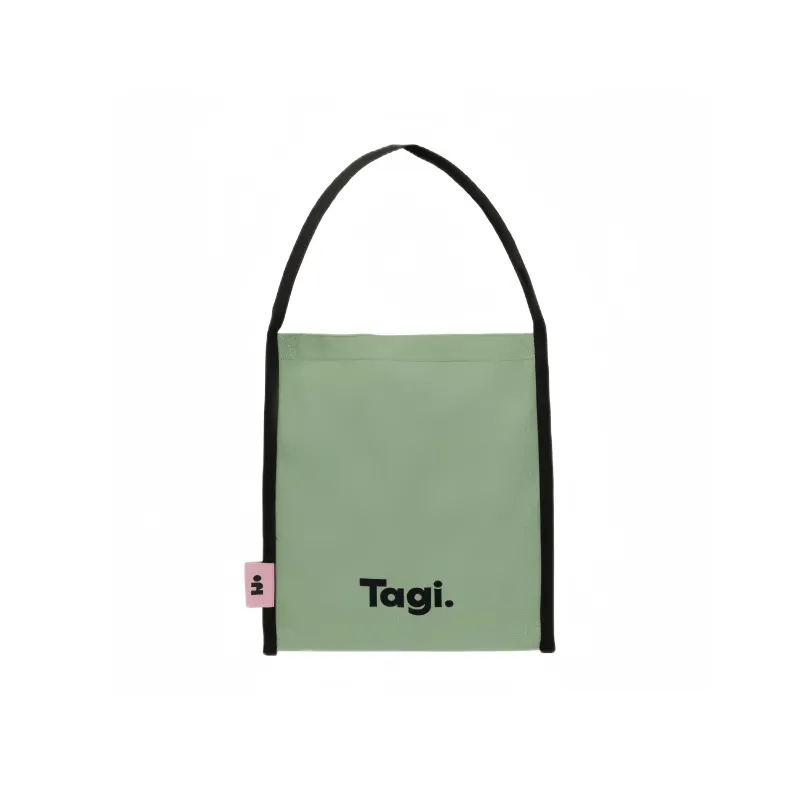 Tagi. Canvas Handbag, Shoulder Bag Unisex Forest Sesame-0