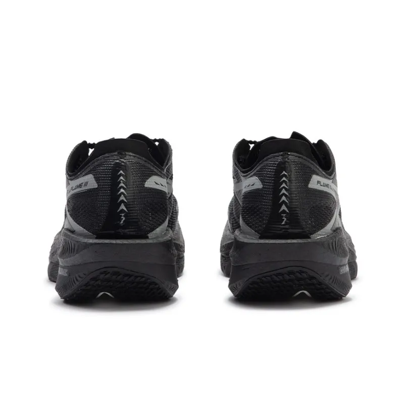 361° Fly Burn 3 Cushioned Wear Resistant Breathable Low Top Running Shoes Unisex Obsidian Black-3