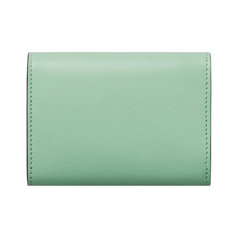 CARTIER PANTHÈRE Calfskin Wallet Mini Women's Sage Green-1