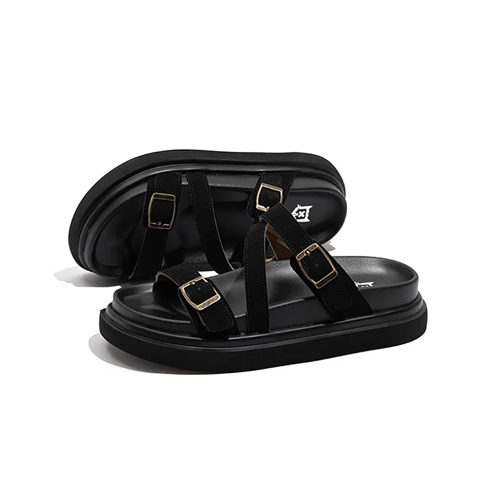 Old Meow Flat Buckle For External Wear Slide Slippers 4.7cm Women's-1