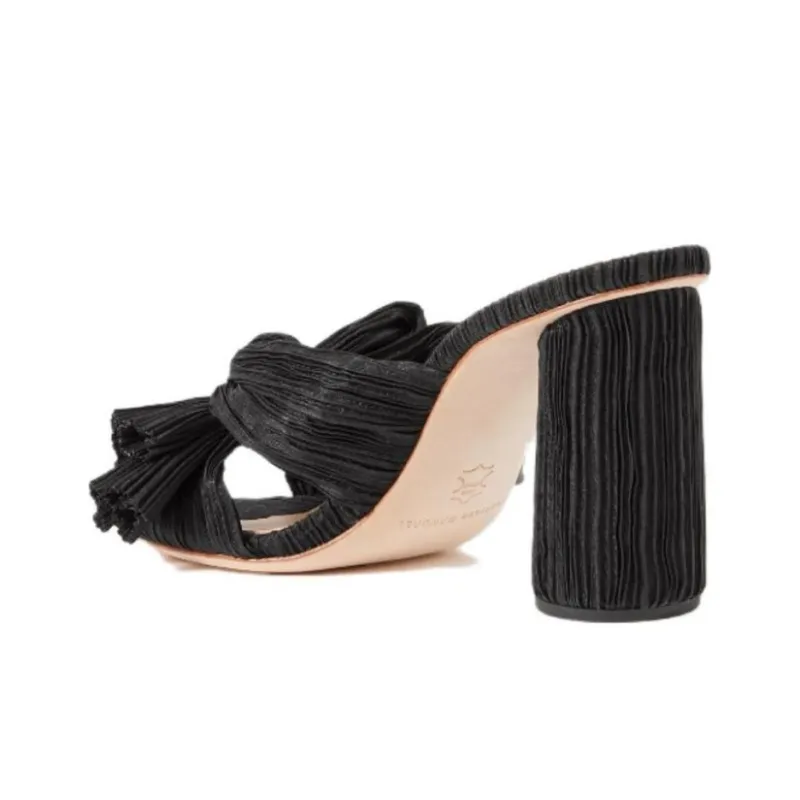 Loeffler Randall Rubber Sole Slide Slippers Women's Black-3