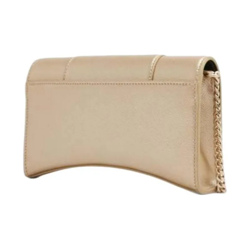 Balenciaga Hourglass Denim With Lambskin Hourglass Bag Shoulder Bag Crossbody Bag Wallet Regular Women's Gold-2